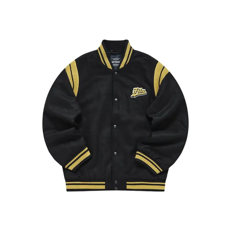 FILA FUSION Baseball Jacket Men's Pitch Black-0