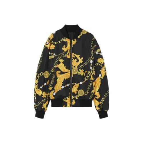 VERSACE JEANS FW23 Baseball Jacket Men's Black