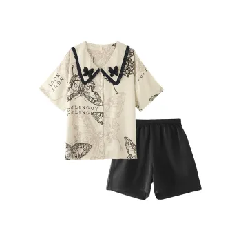 Qiao Ni Tong Pajama Set Women's Image Color