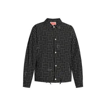 KENZO Weave Printed Windbreaker
