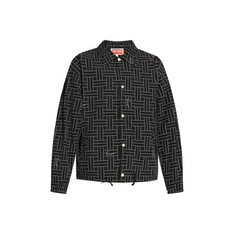 KENZO Weave Printed Windbreaker-0