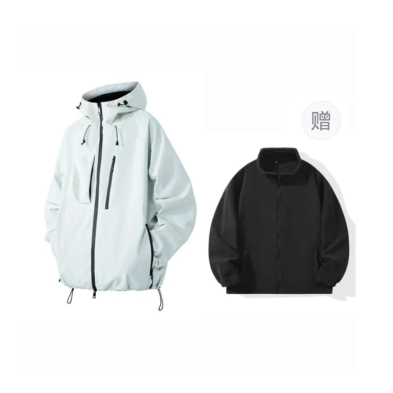 BEENTRILL Waterproof, Windproof, And Breathable Windbreaker Jacket Unisex Rosefinch Red-33