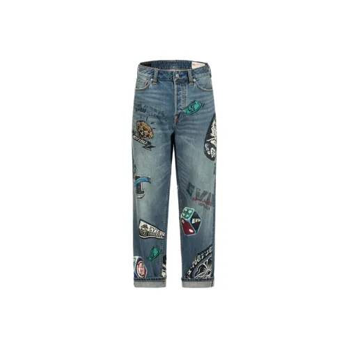 EVISU Jeans Men Denim Blue