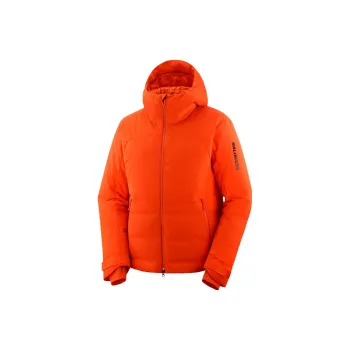SALOMON Alpenflowdown Jackets Men Fire Red