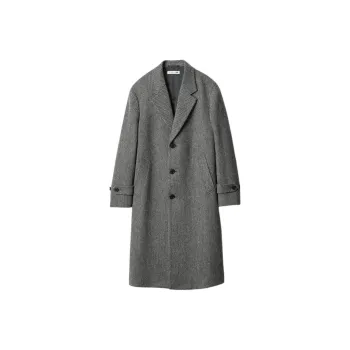 Jw Anderson X UNIQLO JWANDERSON Co brand Coats Men Lead Gray