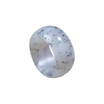 Jade Charm Yao Rings Blue And White Unisex