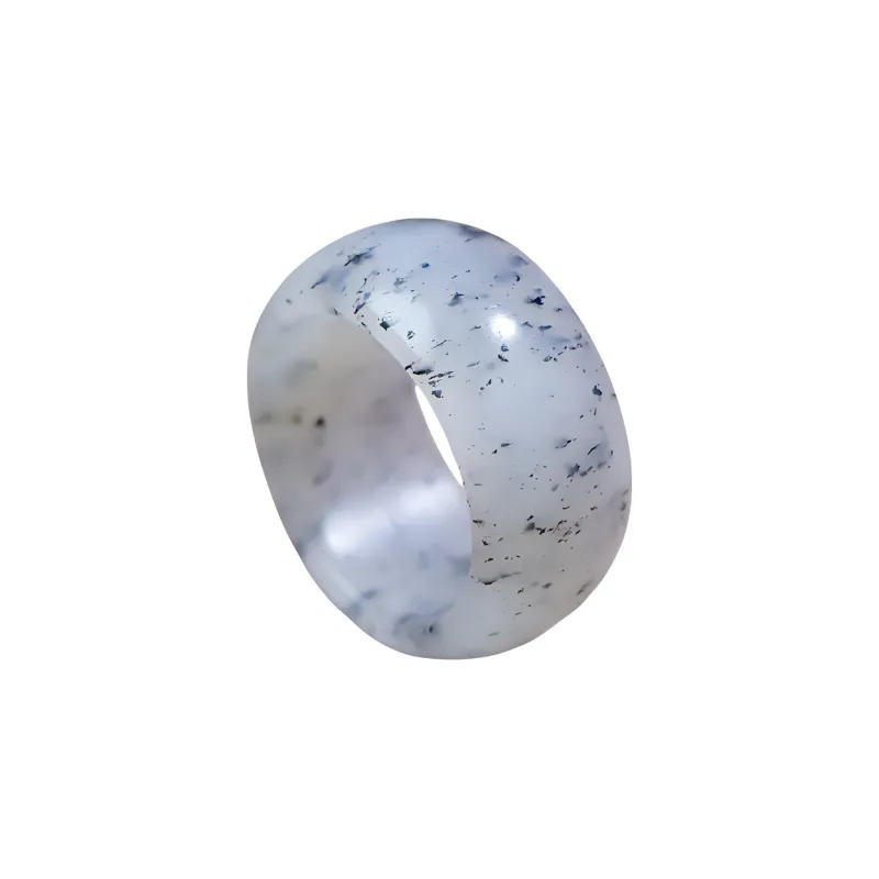 Jade Charm Yao Rings Blue And White Unisex-0