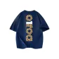 Navy Blue (Yellow Leopard Print)