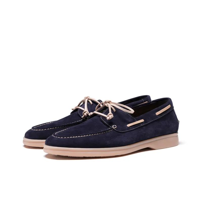 TRUFFAUT Breathable Soft Sole Loafers Boat Shoes Men's-1
