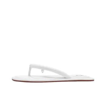 Naked Wolfe Rubber Sole Abrasion Resistant Flip Flops Women's White