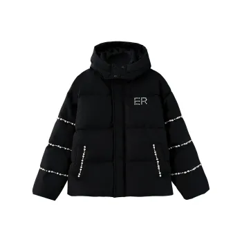 ER Down Jackets Unisex Black