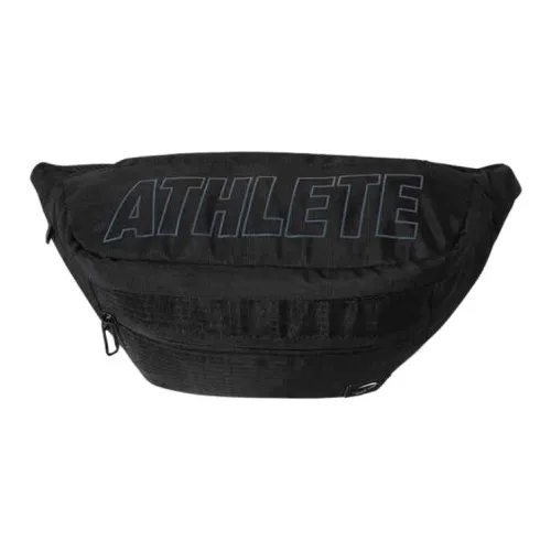 Anta Variety Training Collection Fabric One Shoulder Crossbody Fanny Pack Unisex Black