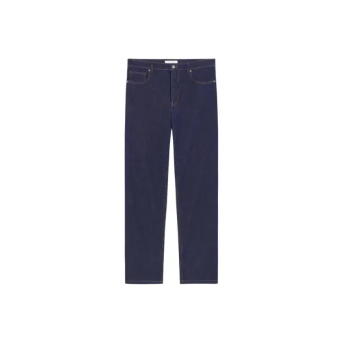 Maison Kitsune Mid Rise Straight Leg Jeans