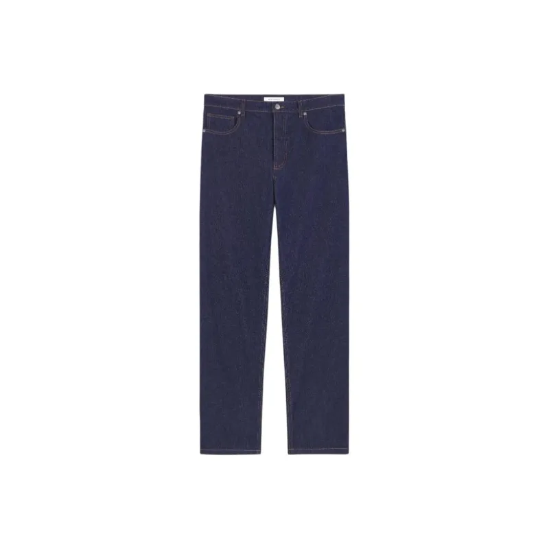 Maison Kitsune Mid Rise Straight Leg Jeans-0