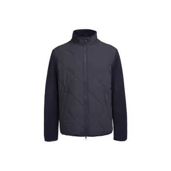BARBOUR Barbour Hybrid Fleece Jacket Jackets Coats Men's Marine Blue
