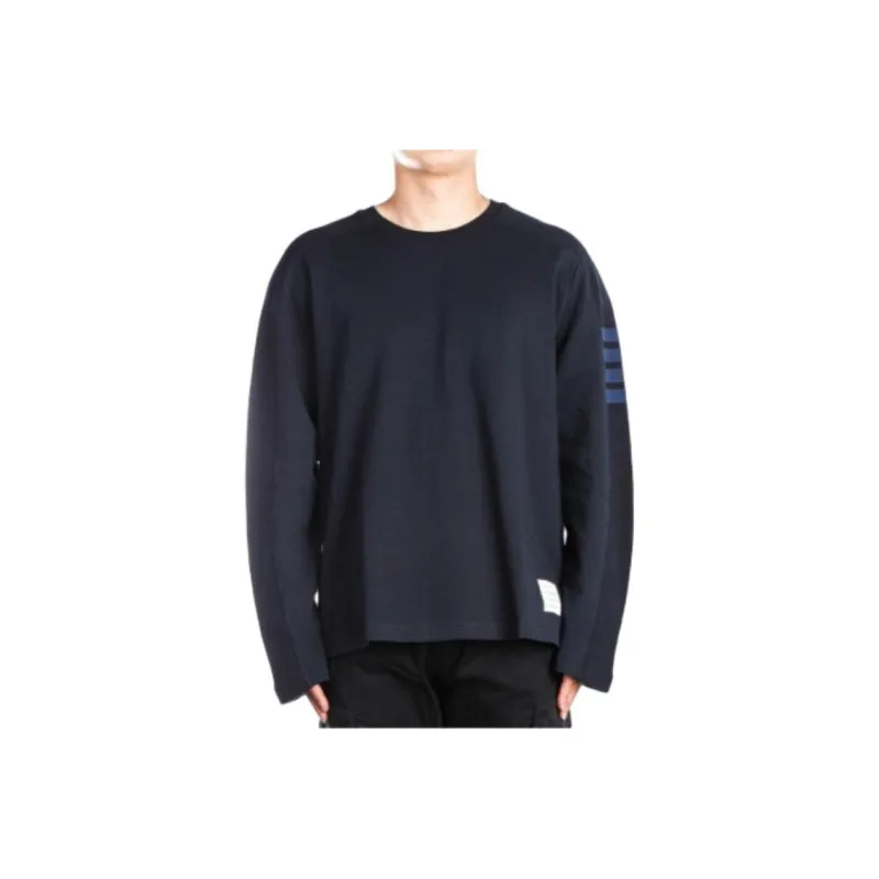 THOM BROWNE Four Bar Crewneck Sweatshirt-4