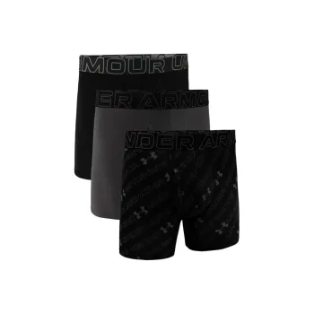 Under Armour BoxerjockCharged Cotton Boxer Shorts Men's 3 Pack Black