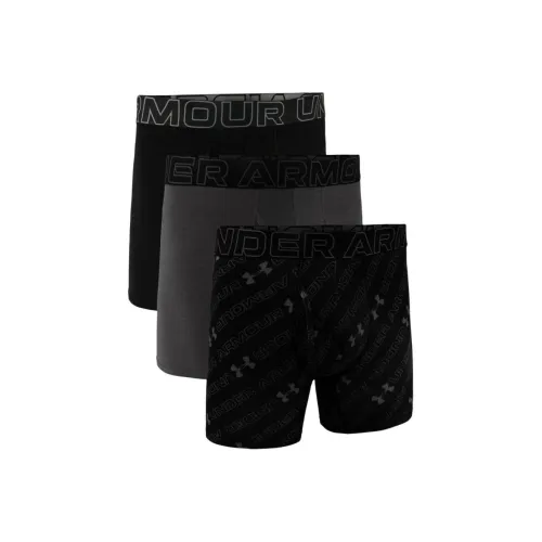 Under Armour BoxerjockCharged Cotton Boxer Shorts Men's 3 Pack Black