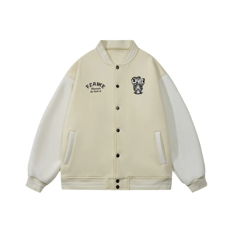 LEVEL RELAX Series Baseball Jacket Unisex-7