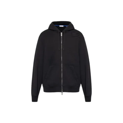 Burberry Zip Up Drawstring Hoodie