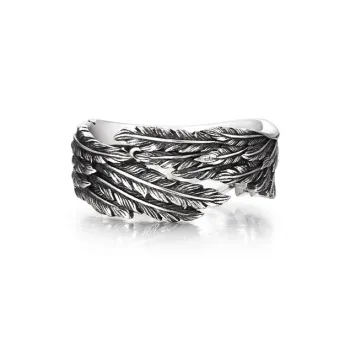 IDEAGEMER 925 Sterling Silver Rings Men's