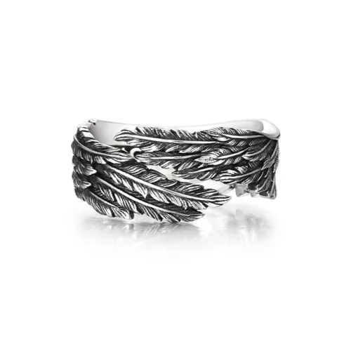 IDEAGEMER 925 Sterling Silver Rings Men's