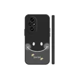 Classic Black-Watercolor Smiley Face E Black