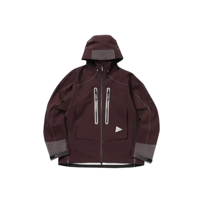 And Wander FW23 Jacket Unisex Burgundy-0