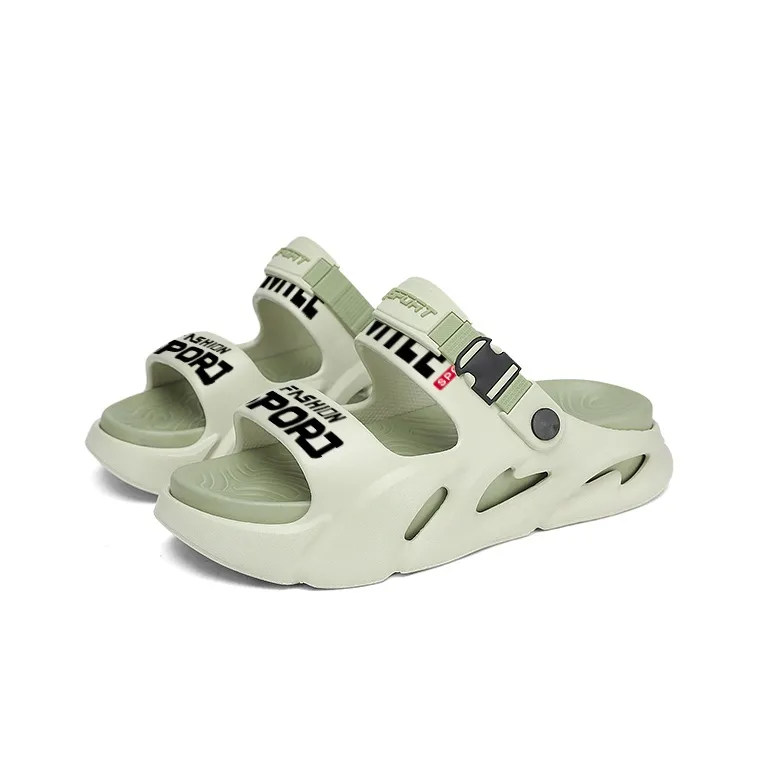 CAMOSI Beach Sandals Unisex Black Gray/White Black/Orange/Mint Green-7