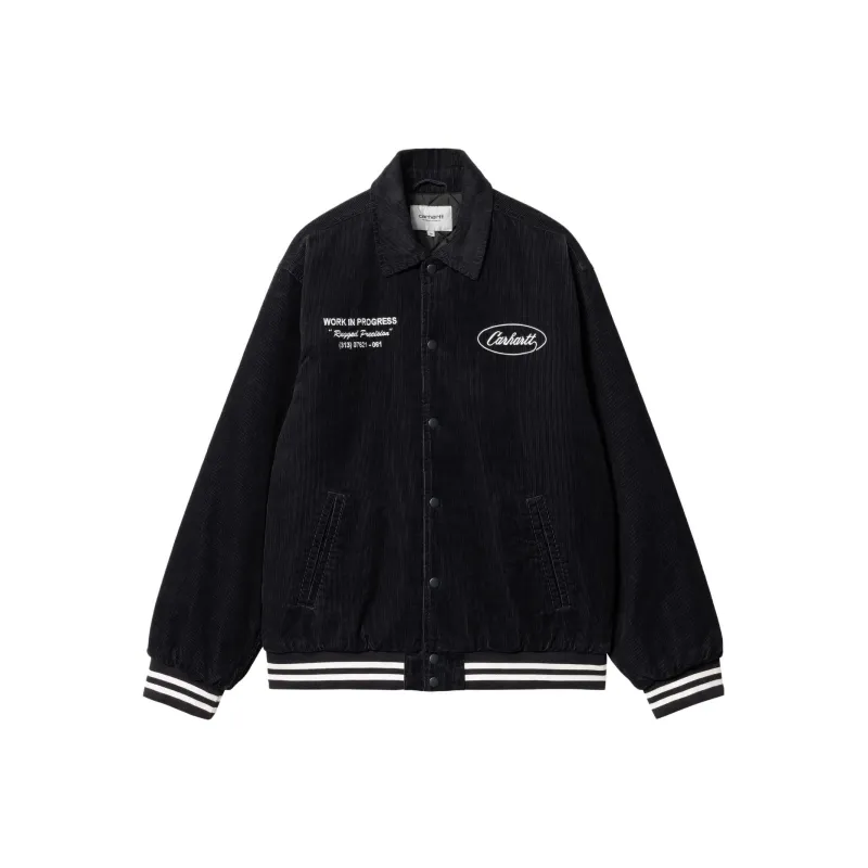 Carhartt WIP FW23 Letterman Jacket Jacket Unisex Dark Marine Blue-0