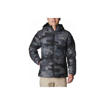Columbia Powder Lite Hooded Jacket Jacket Men's Camouflage Black