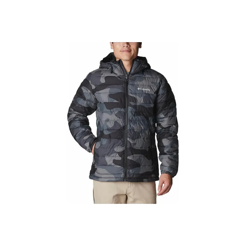 Columbia Powder Lite Hooded Jacket Jacket Men's Camouflage Black-0