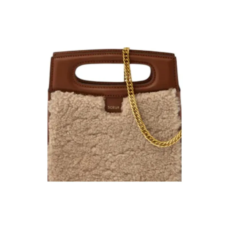 SOEUR Cow Leather One Shoulder Handbags Mini Women's Sand-Colored-3