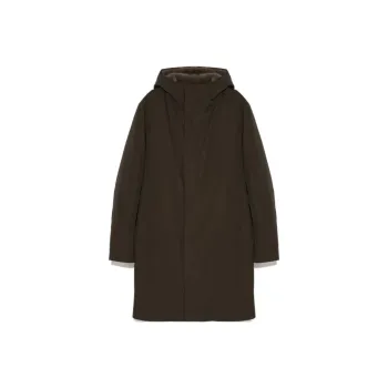 Yves Salomon Coats Men Brown