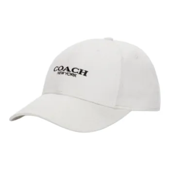COACH Cotton, Polyester Baseball Caps Unisex White