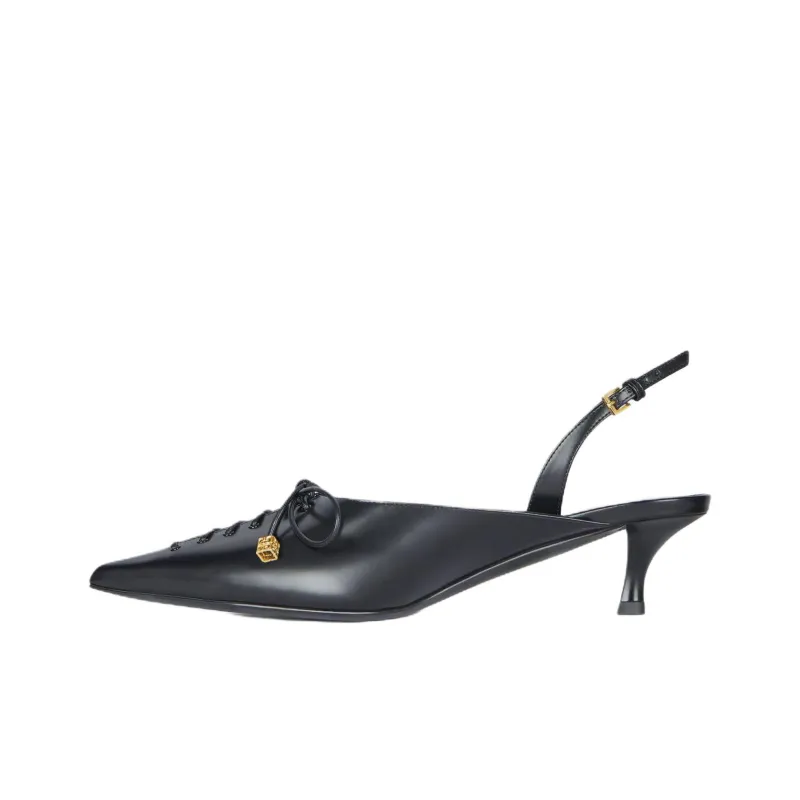 Givenchy Lace up Slingbacks Black Women's-0