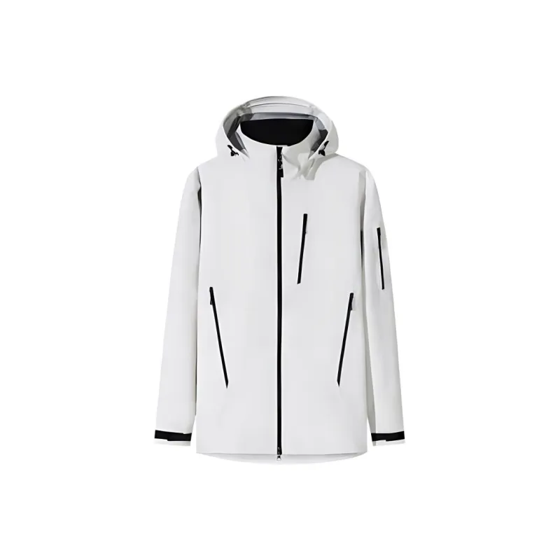 Anta Waterproof And Windproof Windbreaker Jacket Men's Antique Gray-0