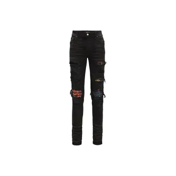 AMIRI MX1 Skinny Fit Vintage Tee Animation Jean