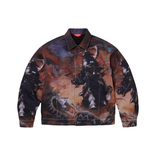 Supreme Frazetta Faux Shearling Lined Academy Jacket