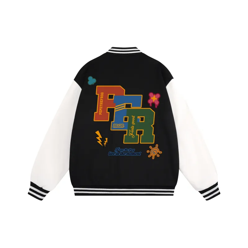 Pepe The Frog Baseball Jacket Unisex-0