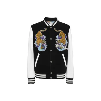 PHILIPP PLEIN Tattoo patches Bomber Jacket