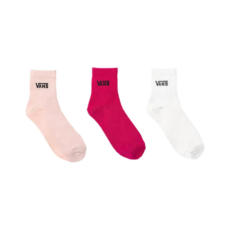 Vans HALF CREW Mid Calf Socks Women's 3 Pack Mixed Color-1