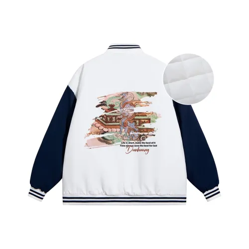 DUNHUANG INSPIRATION 2023 Winter Baseball Jacket Wall Painting Unisex