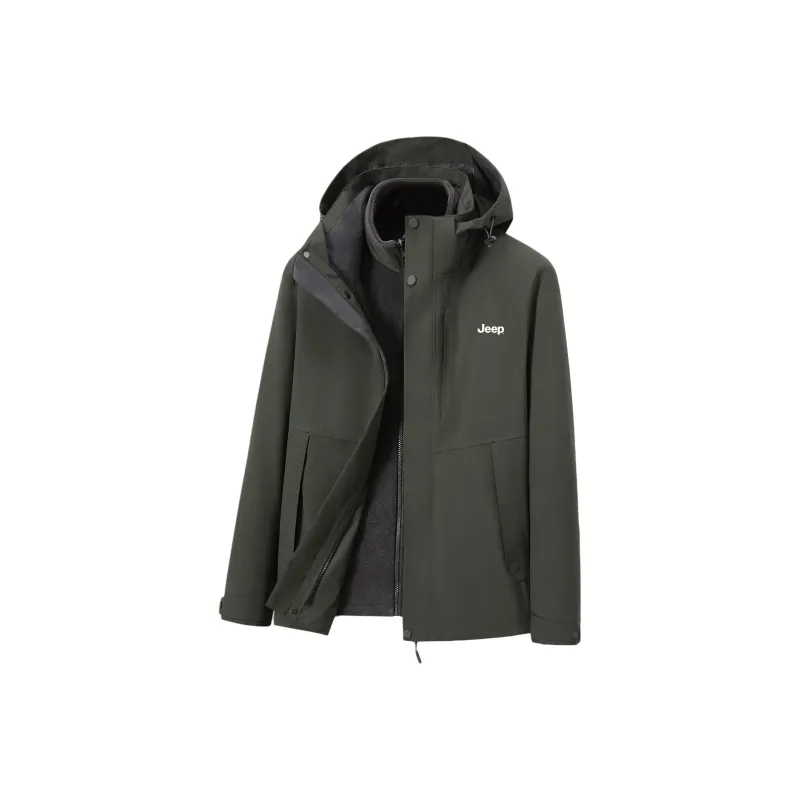 Jeep Hiking Outdoor Hiking Urban Living/Travel/Commuting Windproof And Warm Water Repellent Windbreaker Jackets Unisex-4
