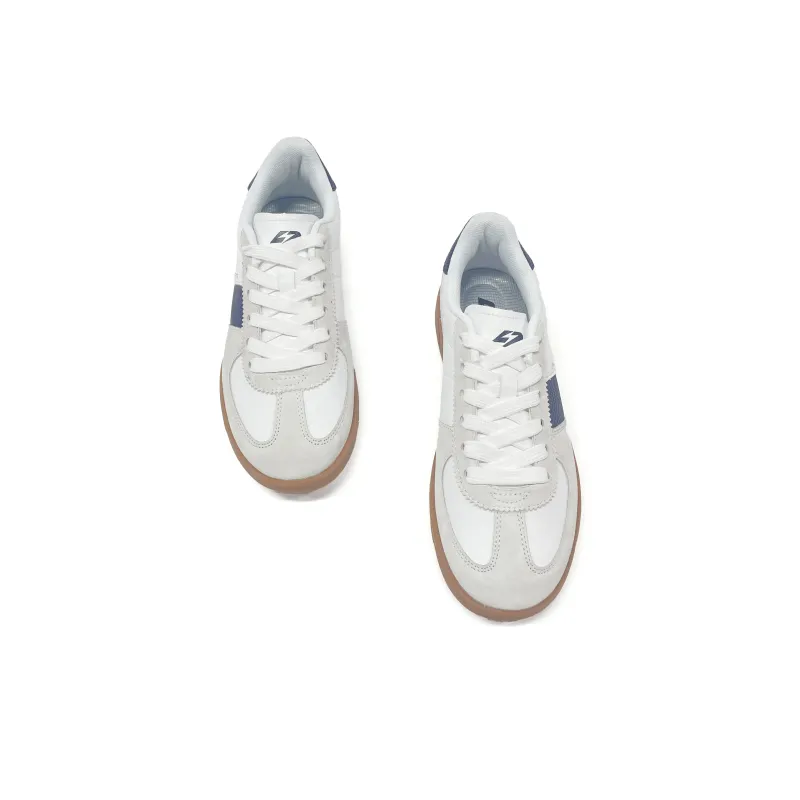 LPMX Slip Resistant, Abrasion Resistant, Breathable Low Top Casual Shoes Unisex White Gray Blue-4