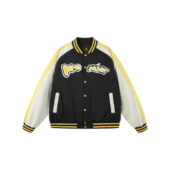 P5 Baseball Jacket Unisex Black