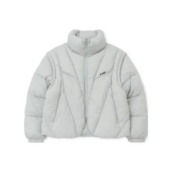 Nerdy Puffer Jackets Unisex White