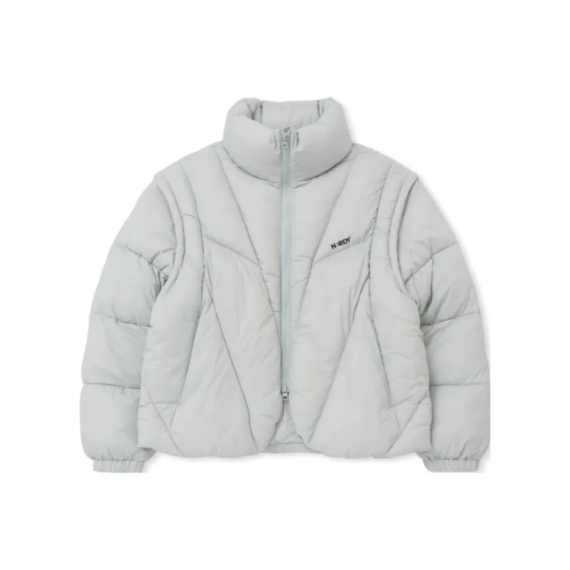 Nerdy Puffer Jackets Unisex White-0