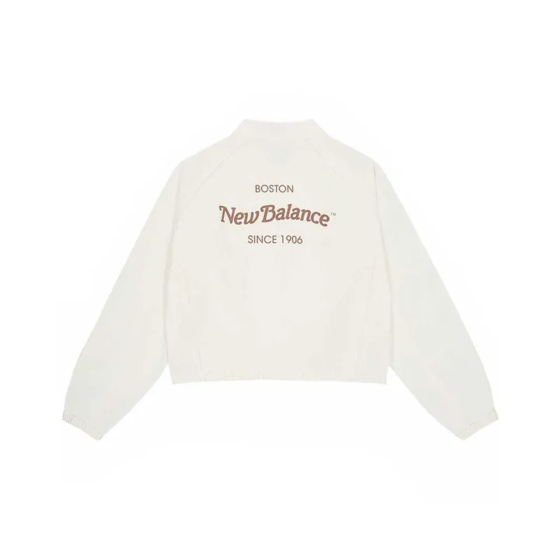 New Balance Baseball Jacket Women's Ivory White-1
