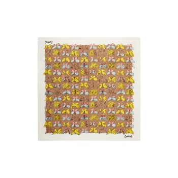 COACH Mulberry Silk Scarves Unisex Brown